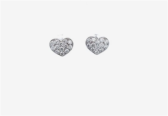 Orecchini Promesse Donna in Oro bianco 0.12 Ct OPAVETT1 - OPAVETT1